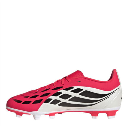 adidas Predator Junior Firm Ground Football Boots – Red/Blk/White – view 2
