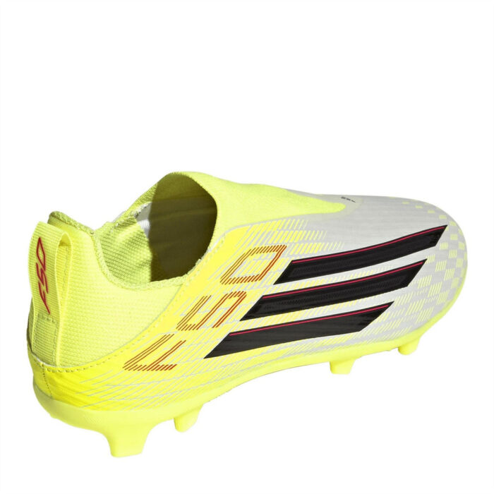 adidas F50 Junior Firm Ground Football Boots – Solar Yellow - Image 4