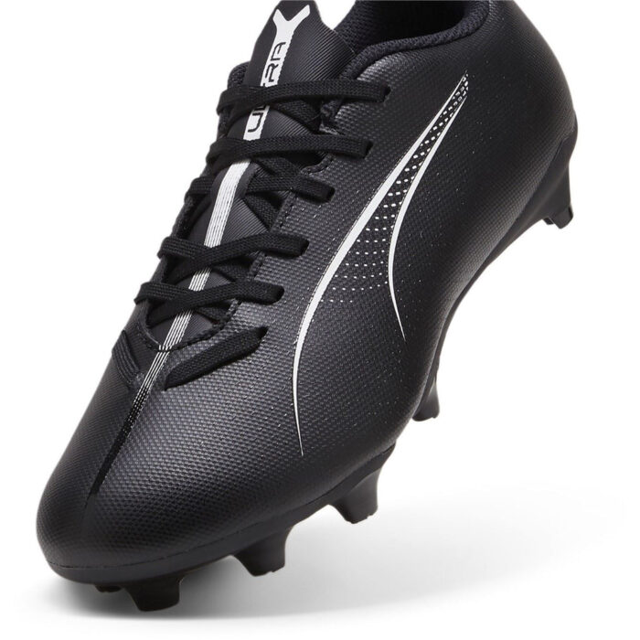 Puma Ultra Junior Firm Ground Football Boots – Black/White - Image 6