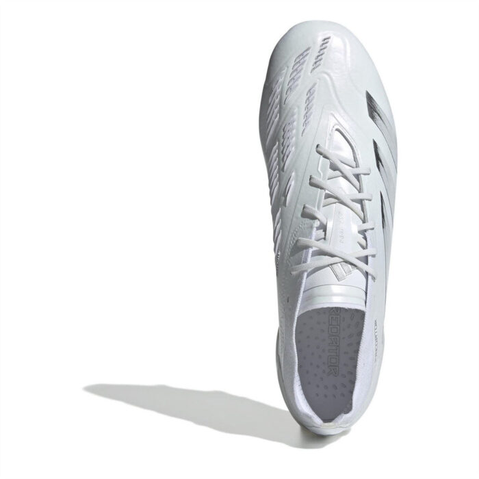 adidas Predator 24 Firm Ground Football Boots – White/Silver – view 5