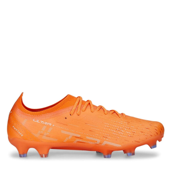Puma Womens Ultra.1 Firm Ground Football Boots – Orange/Blue – view 4