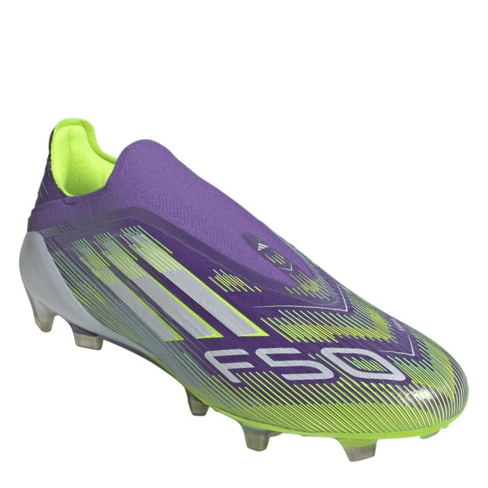 adidas F50 Firm Ground Football Boots – Purple/White – view 3