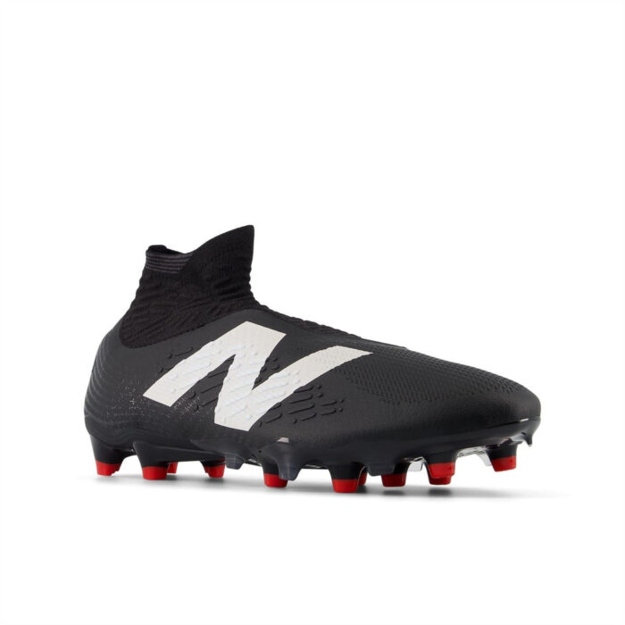 New Balance Tekela V4+ Firm Ground Football Boots – Black/White – view 4