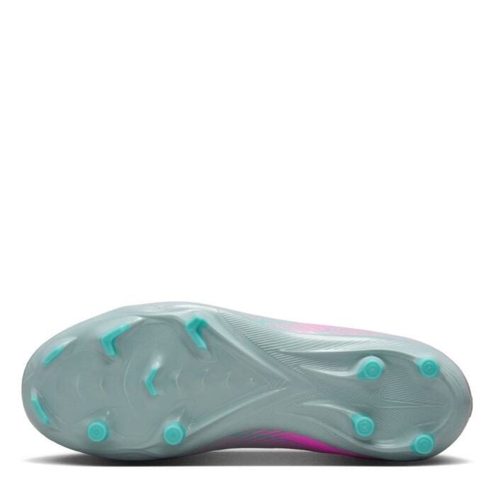 Nike Zoom Mercurial Superfly 10 Junior Firm Ground Football Boots – Grey/Pink – view 3