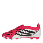 adidas Predator Fold Over Tongue Junior Firm Ground Football Boots – Red/Blk/White - Image 2