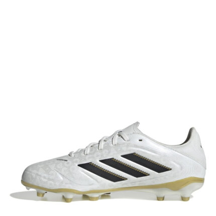 adidas Copa Pure 3 Junior Firm Ground Football Boots – White/Blk/Gold – view 2