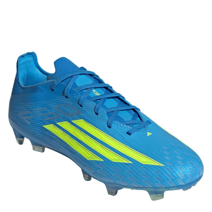 adidas F50 Firm Ground Football Boots – Blue/Yellow – view 3