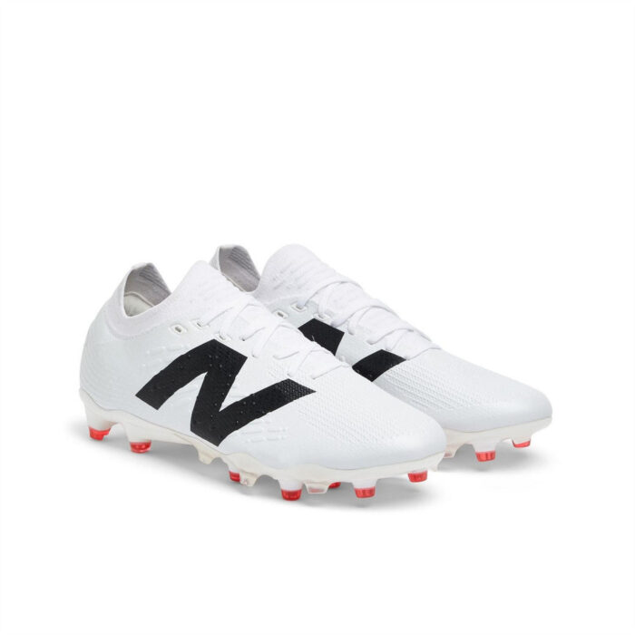 New Balance Tekela V4+ Firm Ground Football Boots – White/Black – view 4