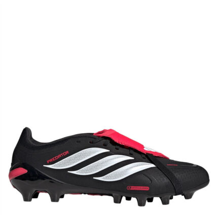 adidas Predator Fold Over Tongue Turf Football Boots – Black/White/Red