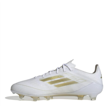 adidas F50 Firm Ground Football Boots – White/Gold/Wht – view 2