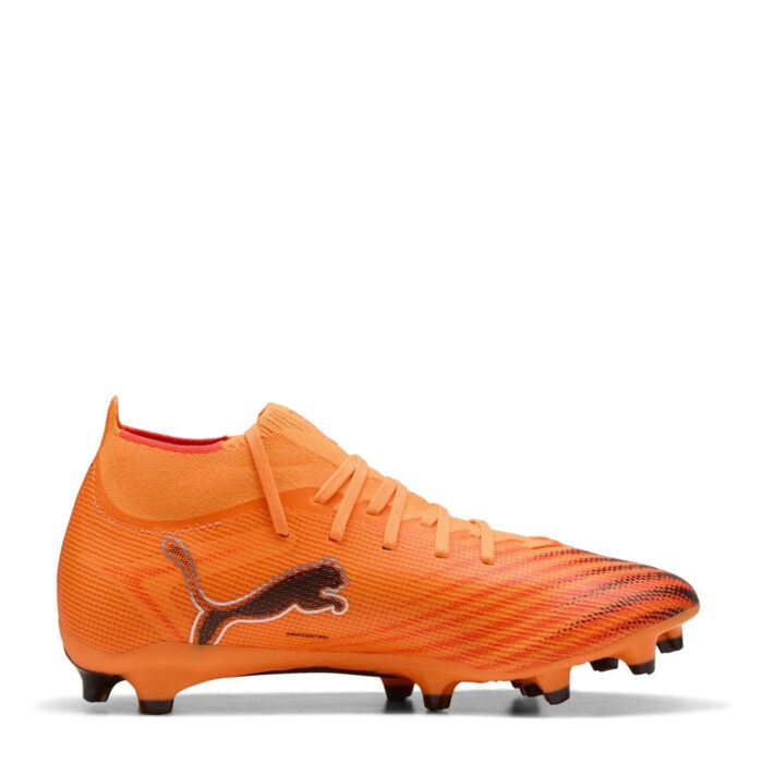 Puma Womens Ultra 5 Firm Ground Football Boots – Orange/Black – view 4