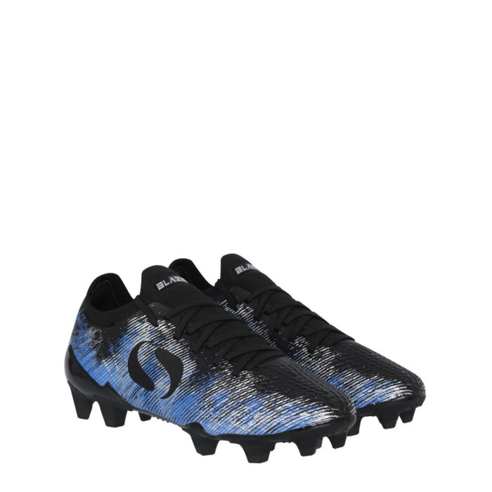 Sondico Blaze Junior Firm Ground Football Boots – Black/Blue – view 4