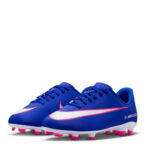 Nike Mercurial Vapor 16 Junior Firm Ground Football Boots – Blue/Wht/Pink – view 4