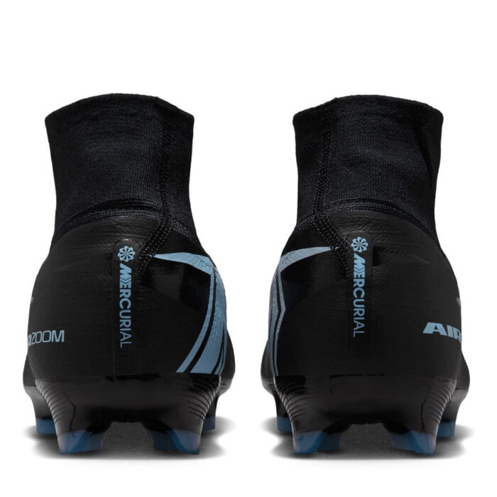 Nike Zoom Mercurial Superfly 10 Firm Ground Football Boots – Black/Blue – view 5