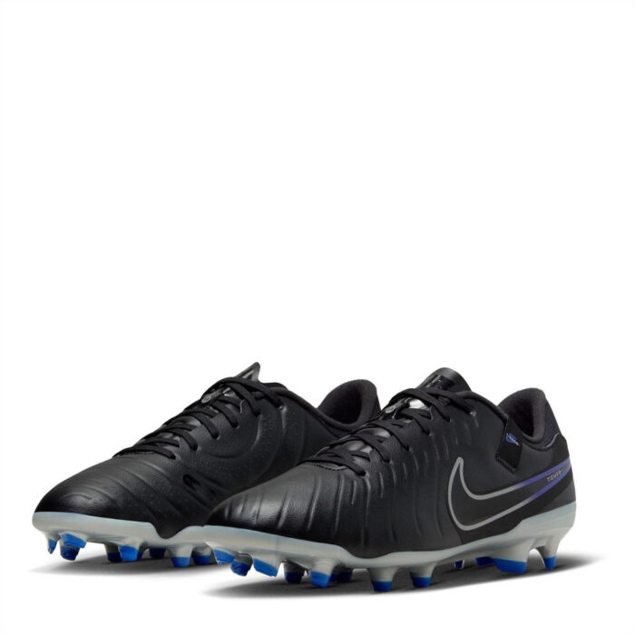 Nike Tiempo Legend 10 Firm Ground Football Boots – Black/Chrome - Image 4