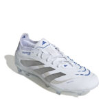 adidas Predator Firm Ground Football Boots – White/Silver – view 3