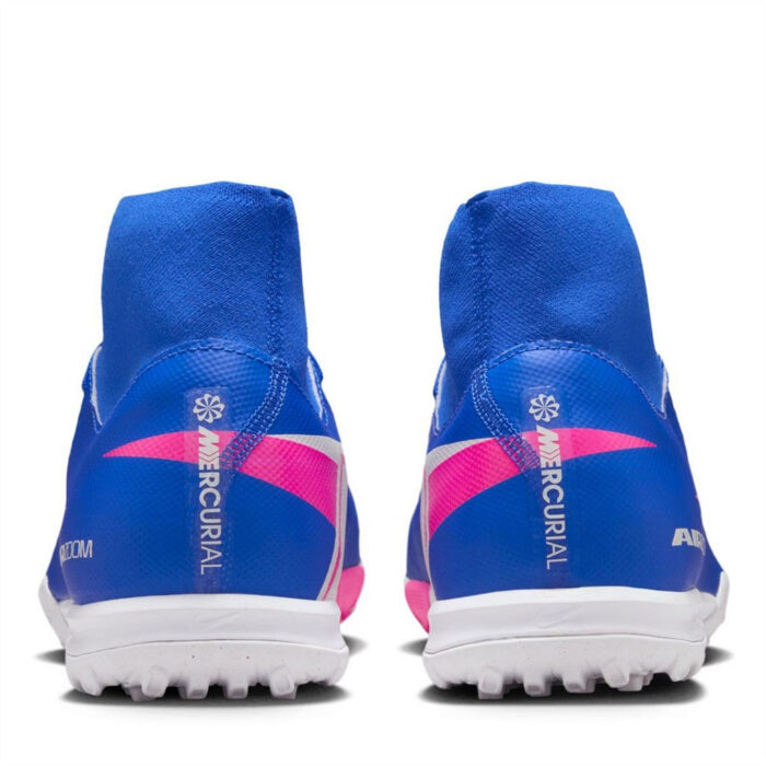 Nike Mercurial Superfly 10 Turf Football Boots – Blue/Wht/Pink – view 5