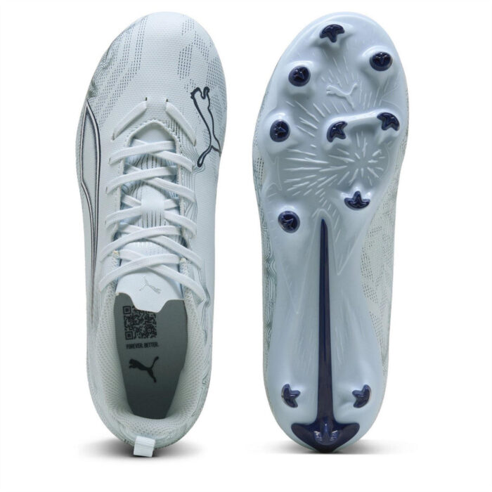 Puma Ultra Junior Firm Ground Football Boots – Icy-Blue – view 3