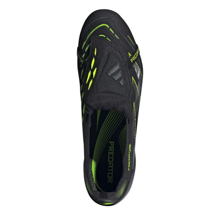 adidas Predator Firm Ground Football Boots – Black/Lemon – view 5
