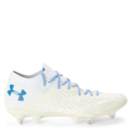 Under Armour Clone Magnetico Prohyb Lace-Up Textured Junior Turf Football Boots – White