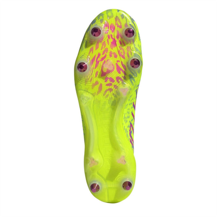 adidas Predator Soft Ground Football Boots – Lem/Pink/Blue - Image 6