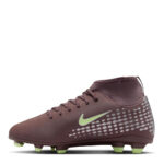 Nike Mercurial Superfly 10 Junior Firm Ground Football Boots – Plum/Silver – view 2