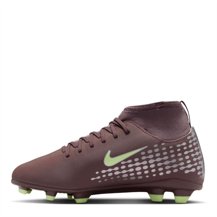 Nike Mercurial Superfly 10 Junior Firm Ground Football Boots – Plum/Silver – view 2