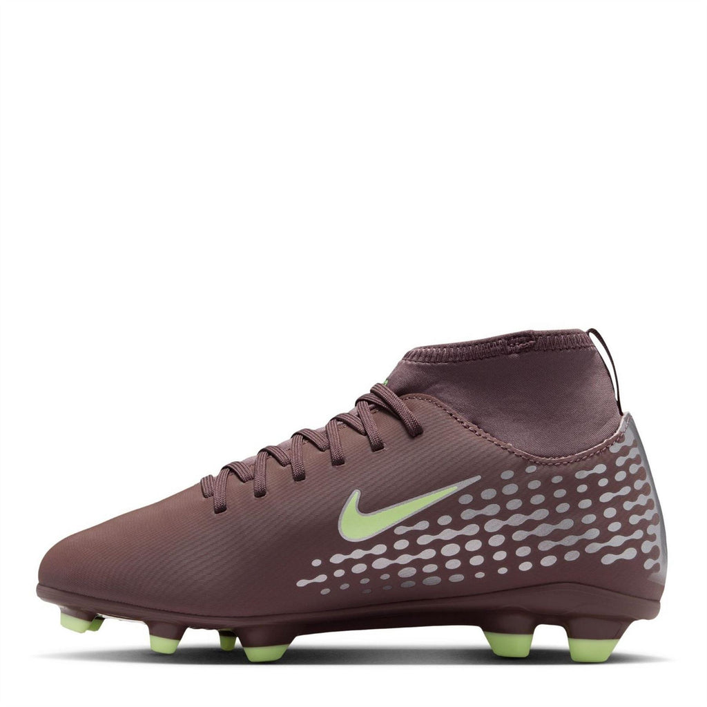 Nike Mercurial Superfly 10 Junior Firm Ground Football Boots – Plum/Silver – view 2