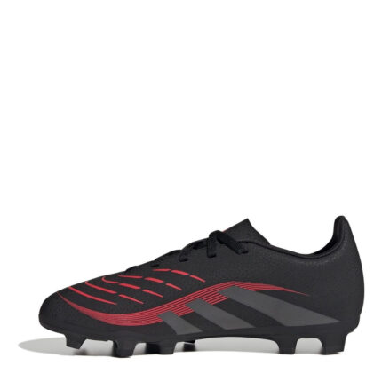 adidas Predator Junior Firm Ground Football Boots – Black/Grey – view 2