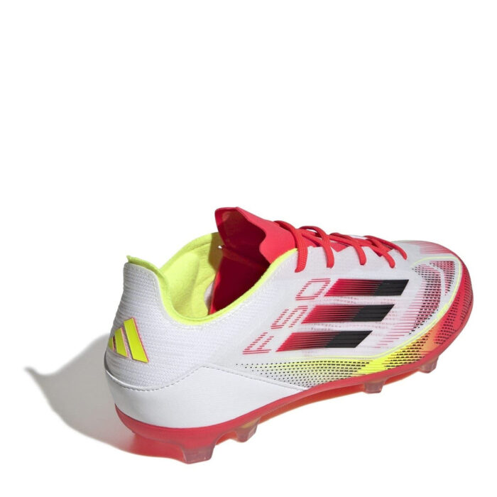 adidas F50 Junior Firm Ground Football Boots – White/Red – view 4