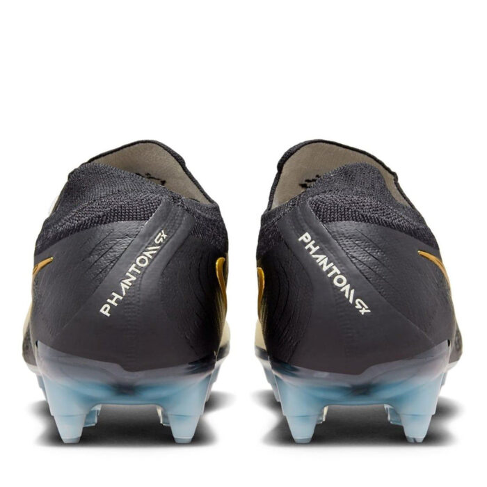 Nike Phantom Gx 2 Soft Ground Football Boots – White/Blk/Gold – view 5