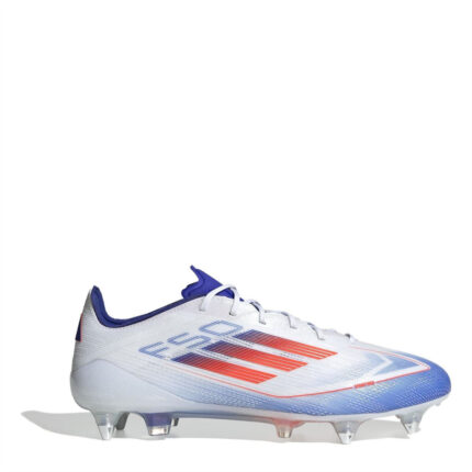 adidas F50 Soft Ground Football Boots – White/Red/Blue