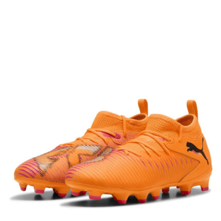 Puma Future 8 Junior Firm Ground Football Boots – Orange-Black