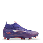 Puma Womens Ultra 5 Firm Ground Football Boots – Purple/Wht/Org – view 4