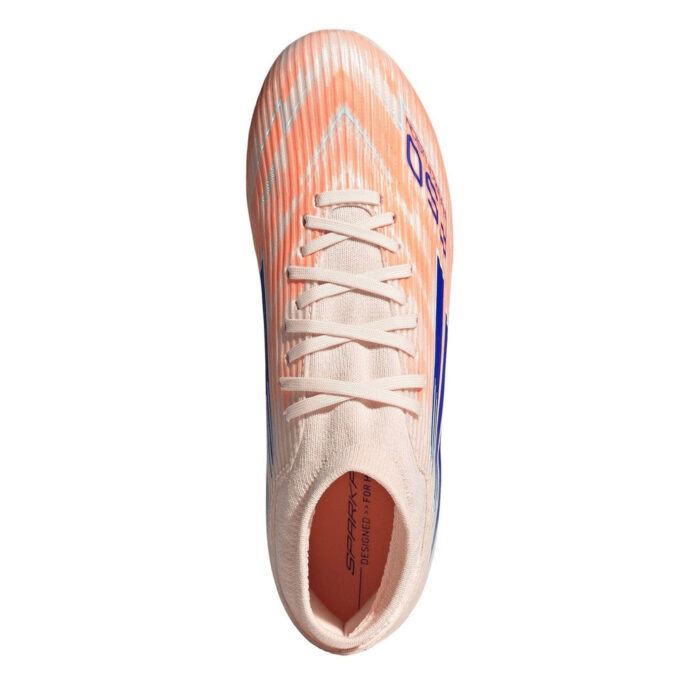 adidas Womens F50 Sparkfusion Firm Ground Football Boots – Orange/Blue – view 5