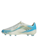 adidas Hyperfast Junior Firm Ground Football Boots – Cream/Blu/Gold – view 2