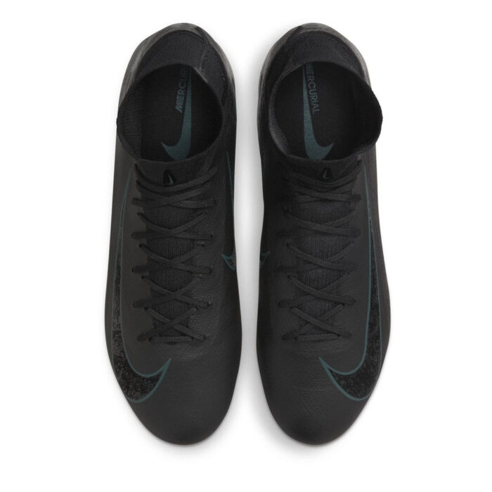 Nike Zoom Mercurial Superfly 10 Firm Ground Football Boots – Black/Green – view 5