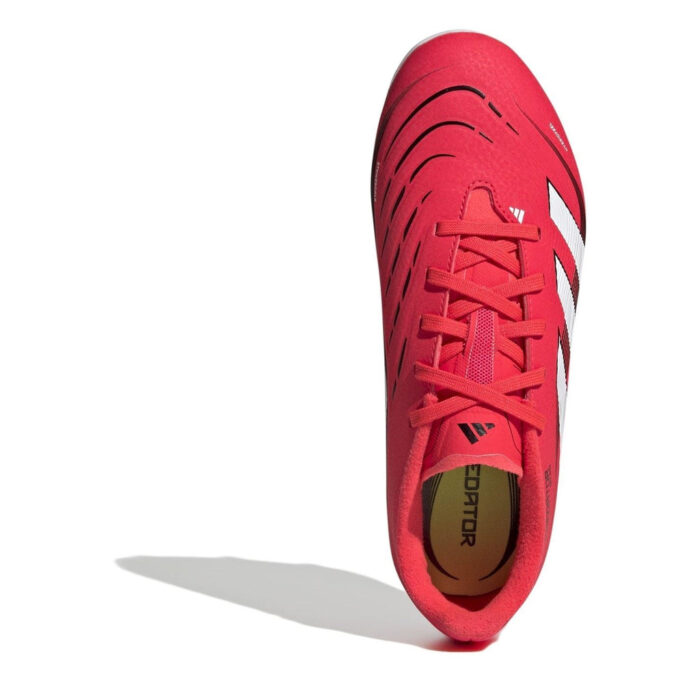 adidas Predator Junior Firm Ground Football Boots – Red/White - Image 5