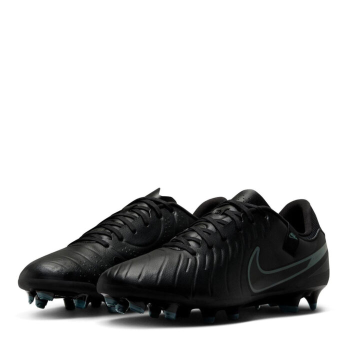 Nike Tiempo Legend 10 Firm Ground Football Boots – Black/Green – view 4