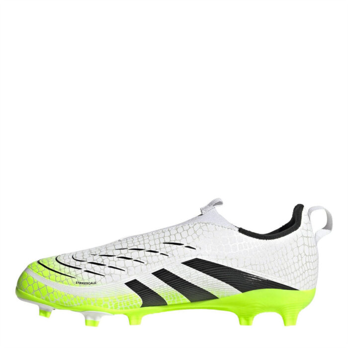 adidas Predator 3 Junior Firm Ground Football Boots – White/Blk/Lemon – view 8