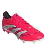 adidas Predator Firm Ground Football Boots – Red/White – view 3