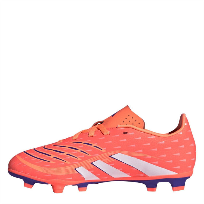 adidas Predator Junior Firm Ground Football Boots – Orange/White – view 8