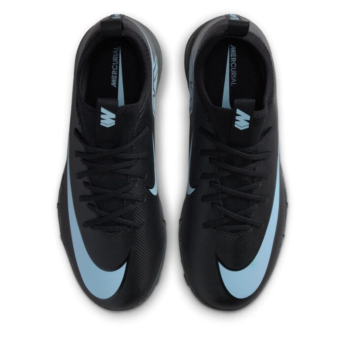 Nike Zoom Mercurial Vapor 16 Junior Turf Football Boots – Black/Blue – view 6