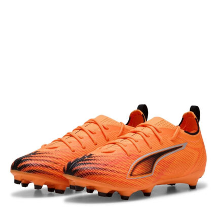 Puma Ultra 5 Junior Firm Ground Football Boots – Orange/Black