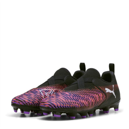 Puma Junior Firm Ground Football Boots – Puma Black.