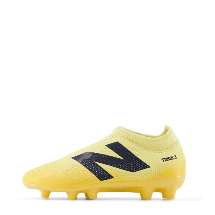 New Balance Tekela V4+ Magique Junior Firm Ground Football Boots – Orange/Black – view 6