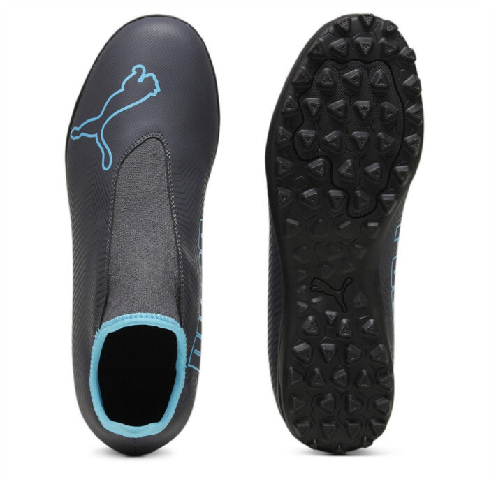Puma Finesse Turf Football Boots – Grey/Aqua - Image 3