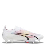 Puma Ultra Ultimates.1 Soft Ground Football Boots – White/Pink – view 4