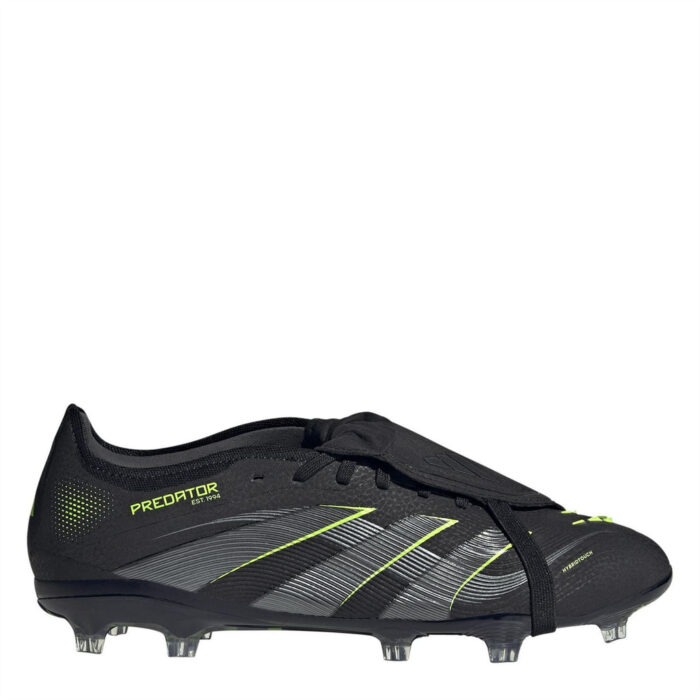 adidas Predator Firm Ground Football Boots – Black/Lemon - Image 7