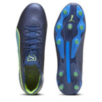 Puma Womens King Firm Ground Football Boots – Blue/Green – view 3